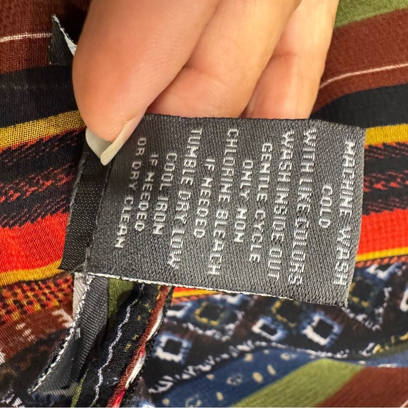 Chelsea & Theodore Colorful Striped Long Sleeve Dress - Picture 13 of 13